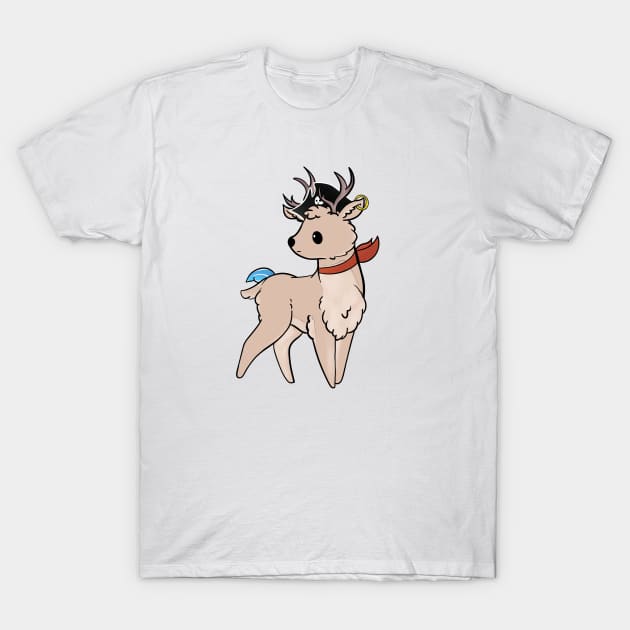 Cute Pirate Deer Chopper T-Shirt by Uwaki